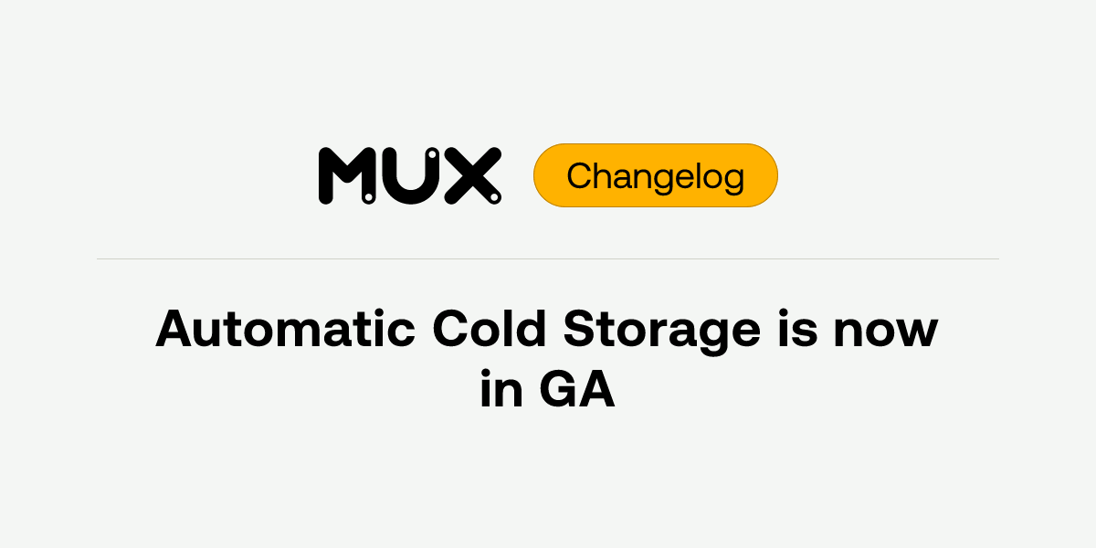 Automatic Cold Storage is now in GA