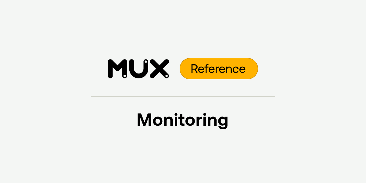 Monitoring | API reference